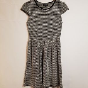Topshop Stretch Dress - Black & White